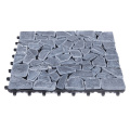 Outdoor Decorative Deck Tile Interlocking Snap System Slate Stone Tile